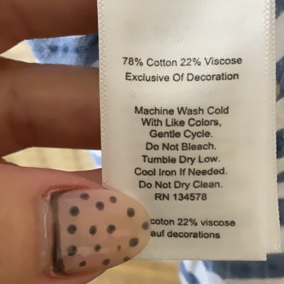 Vineyard Vines Classic Striped Blouse GUC - Picture 9 of 11